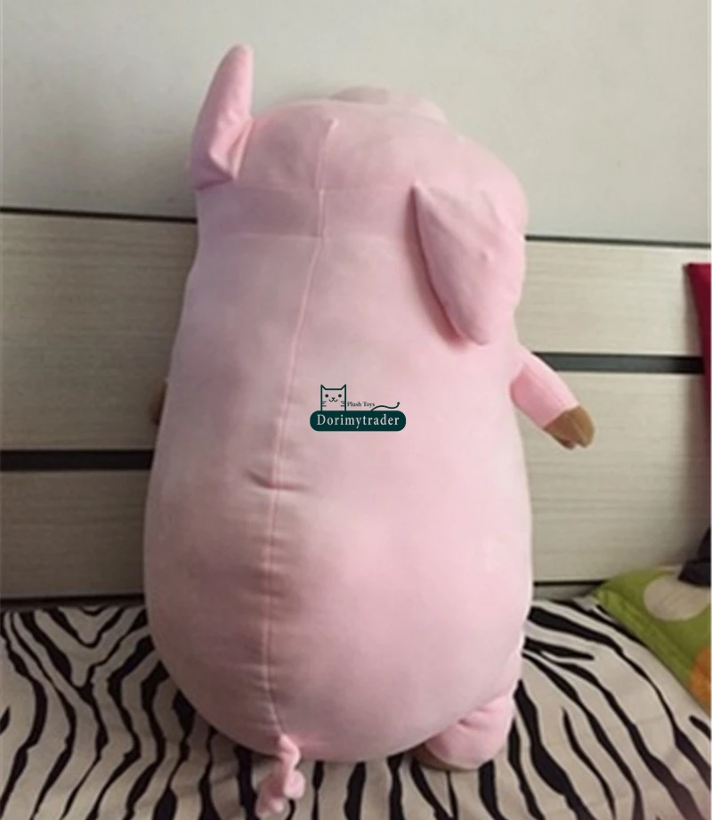 Dorimytrader Big Soft Piggy Plush Toys Giant 35inch Kawaii Stuffed Animal Pig Pillow Doll for Children Gift 90cm Xmas Present DY61338(6)