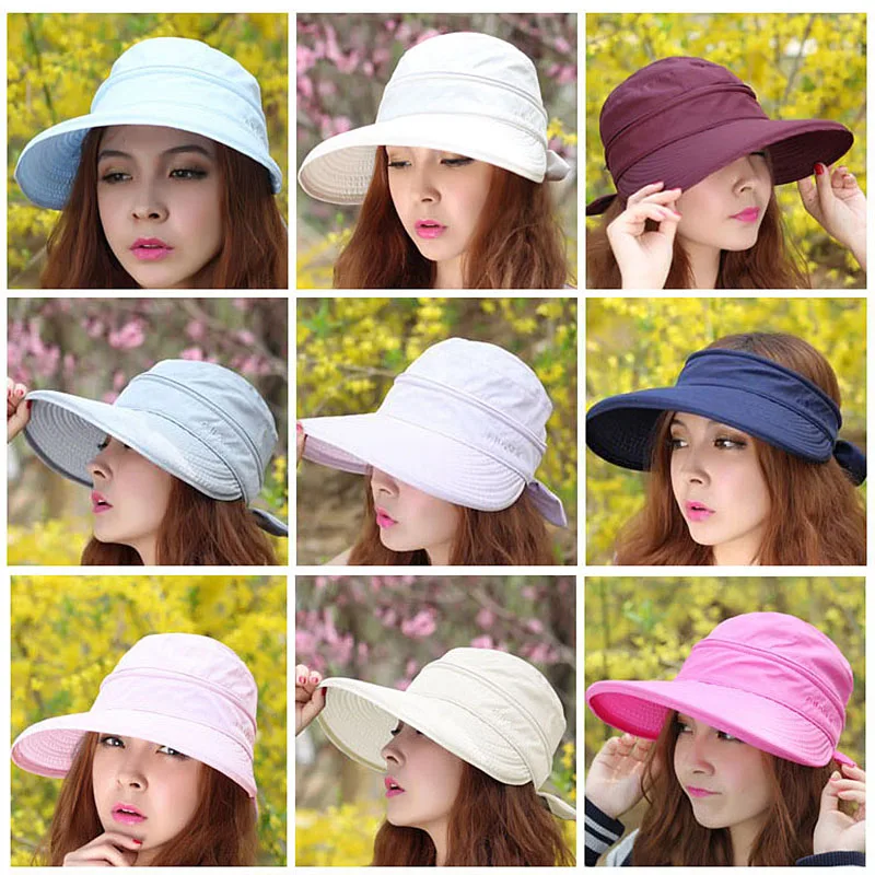 Новинка, летняя мода, корейский стиль, бант, большой козырек, кепка, подходящая по цвету, пляжная шляпа от солнца для женщин-MX8