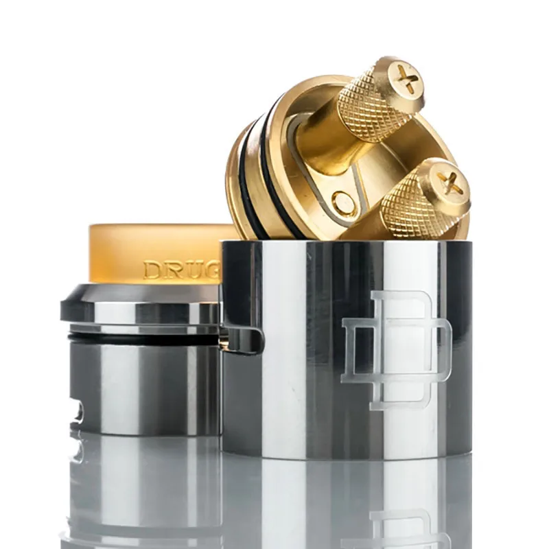 Емкость атомайзера Augvape Druga RDA 24 мм bf 810 Derlin капельный наконечник К с золотым