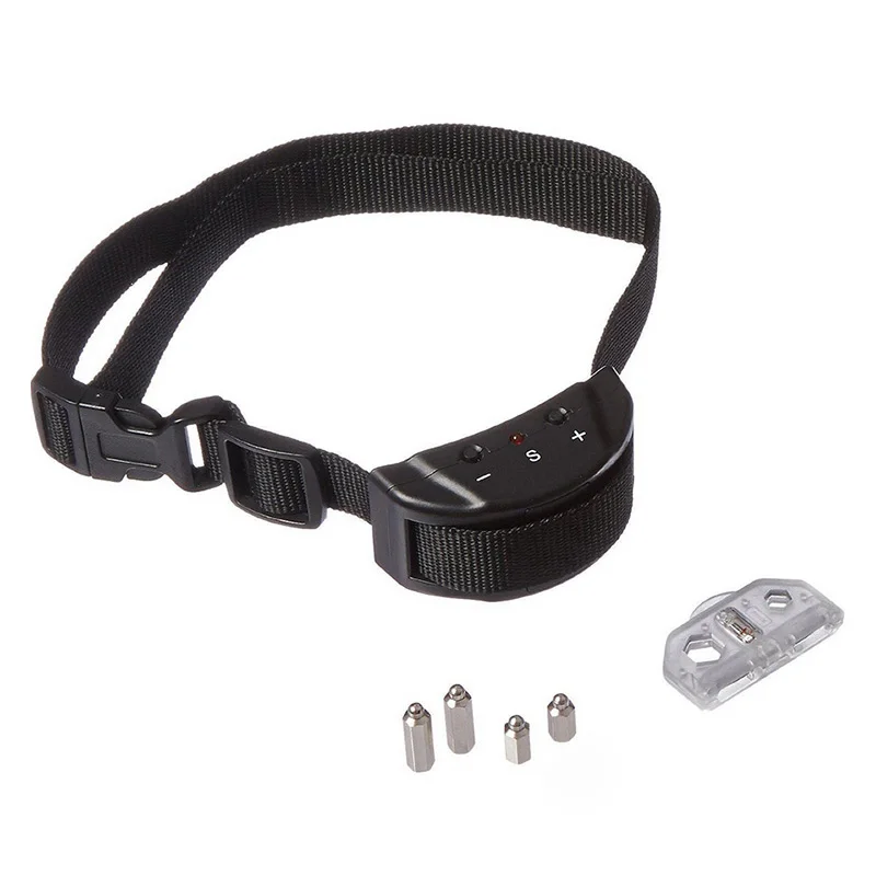 

Pet Training Collar Electric Anti Bark No Barking Tone Shock Training Collar for Small Pet Dog Black Pet Supplies