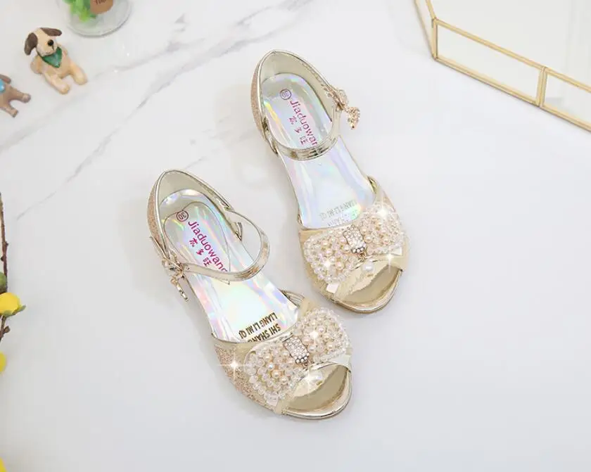 Pearl Rhinestone Princess shoes-26