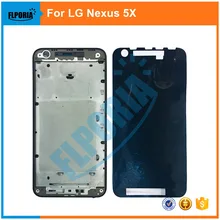 FLPORIA 5 шт. для LG Nexus 5x средняя рамка Передняя Крышка корпуса ЖК Лицевая панель рамка Запасные детали