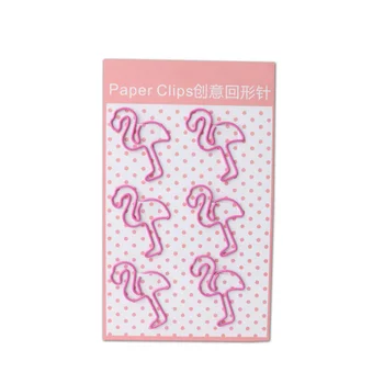 

planner Clip Cute Pink Flamingos Clips Office Accessories Paper Clips Papel Paper Flamingo Clips Para Papel