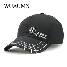 Wuaumx брендовая летняя бейсболка s для мужчин и женщин дышащая быстросохнущая шапка для спортивных занятий на свежем воздухе шляпы с защитой от УФ солнцезащитная Кепка, бейсболка