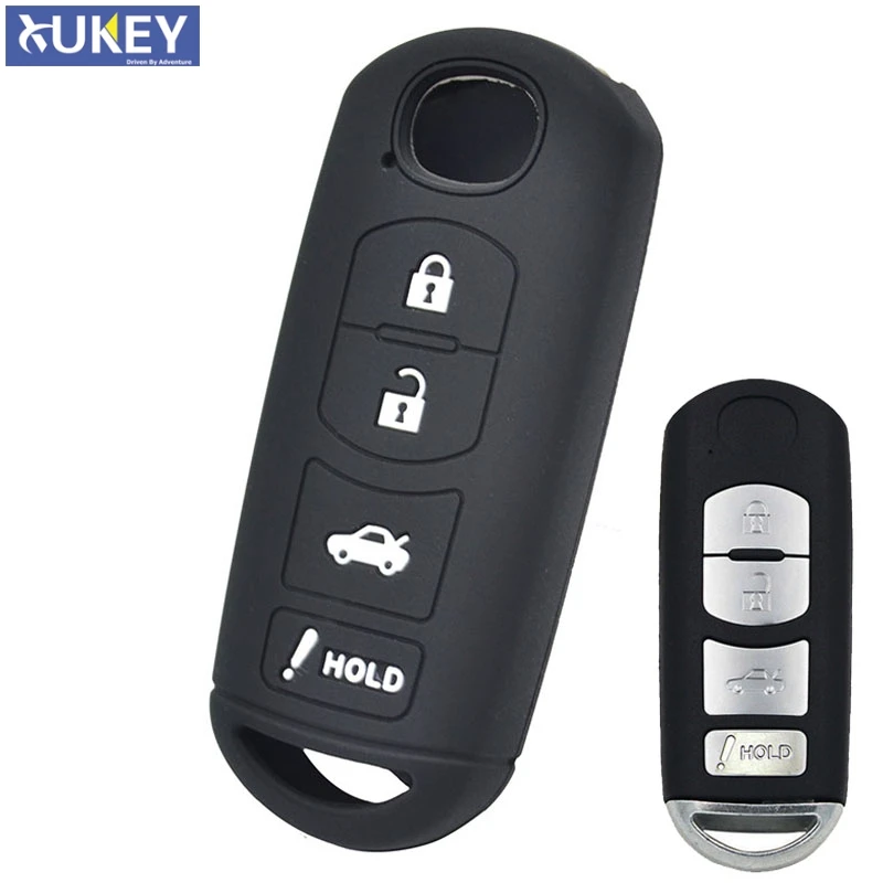 

Fit For MAZDA 3 6 MX-5 CX-3 CX-5 CX-7 CX-9 SCION IA Fob Shell Skin Protector 2016 2017 4 Button Silicone Remote Key Cover Case