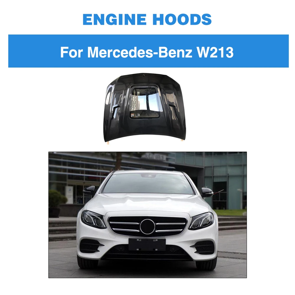 Карбоновое волокно авто двигатель капот Boonet крышка Крышка для Benz W213 E250 E350 E43 AMG 2016