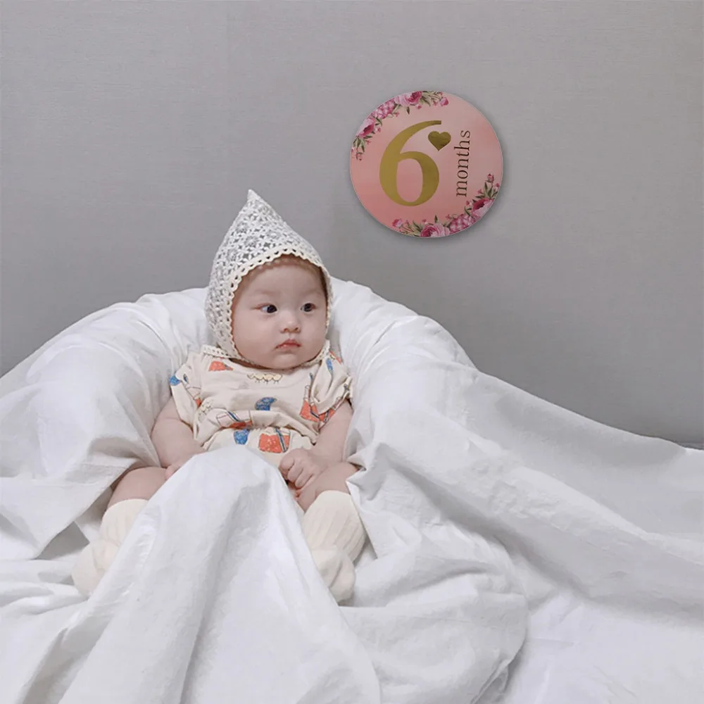 

32 Pcs/Set Month Card Monthly Baby Photography Background Pregnant Women Commemorative Cards Photo Milestone Memorial Accessorie