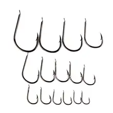 200 шт./упак. небольшой джиг колючая крючок из высокоуглеродистой стали рыболовный крючок мягкий червь джиг крючки 1#-15# морской пресноводный различные размеры