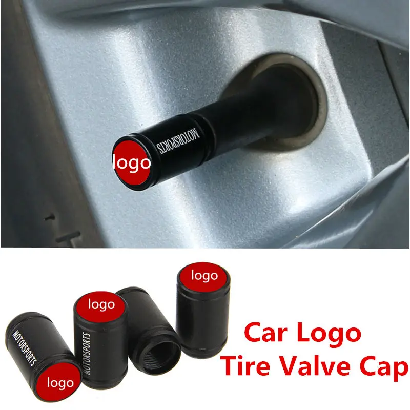 10 Sets car emblem car logo tire valve caps car styling valve cap car accessoriesValve Stems