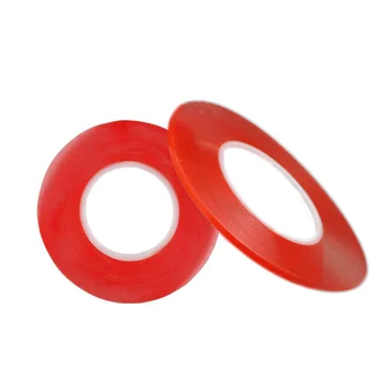 

New Double Sided Tape 5mm 50M Strong Acrylic Adhesive Red Film Clear Sticker for Mobile Phone LCD Pannel Display Screen Repair