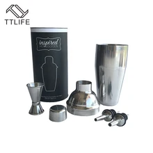 TTLIFE 4 шт./компл. 750 мл шейкер наборы 304 нержавеющая сталь профессиональный набор бармена кухня/бар аксессуары