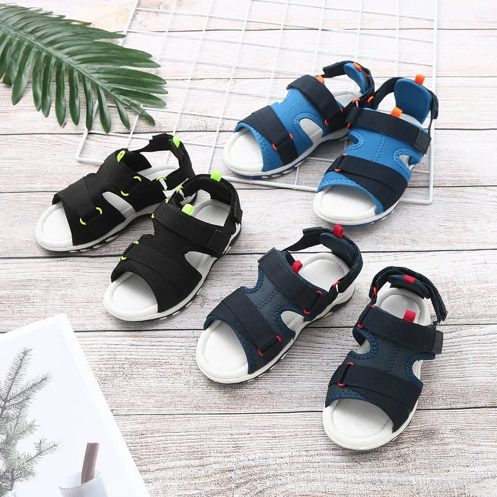 

2019 Children Kids Shoes Boys Girls Sport Shoes Closed Toe Summer Beach Sandals Shoes Sneakers Baby Boy Shoes Rain Sandals