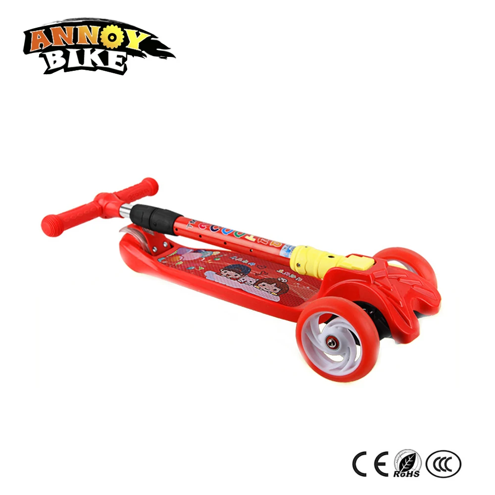 Children Kick Scooter Baby Foldable 3 Wheels LED Outdoor Sport 4-12 Years Old Adjustable Height Triciclo Bikes Toys Gift For Kid