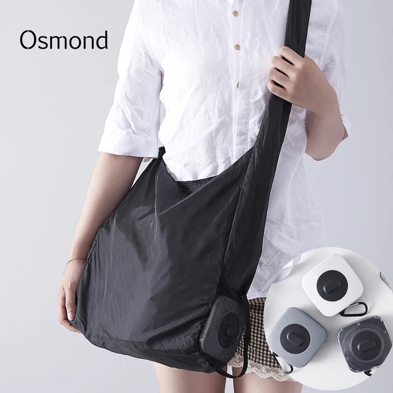 Osmond Recycle Shopping Bag Portable Large Capacity Reusable Shopper Grocery Bag Storage Handbags Eco-friendly Nylon Bag Disco