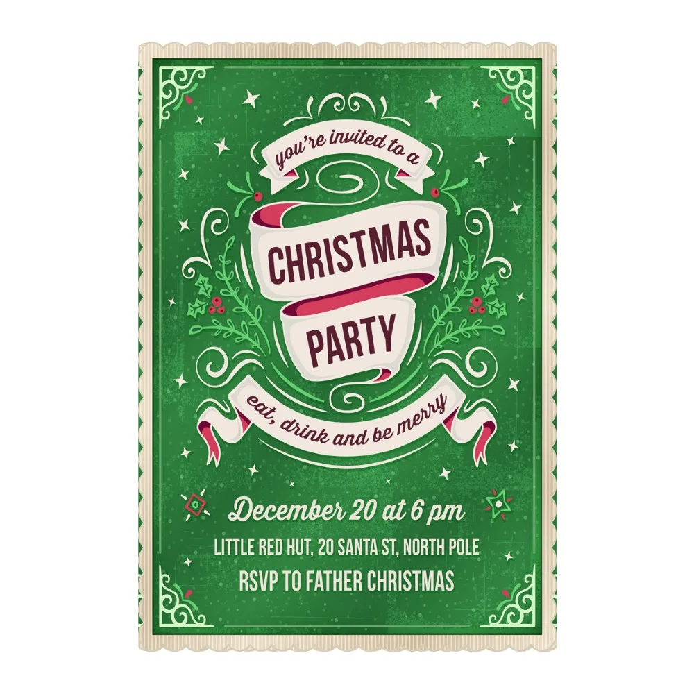 You Are Invited To A Christmas Party Decorative Outdoor And Indoor Flags 100% Polyester Custom Garden Banner Home |