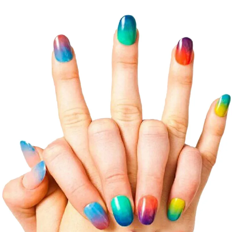 DIY Косметика градиент губка блок уплотнение Стампер creative nail штамповка пластин Stamp ногтей Nail Art Маникюр Красота Инструменты