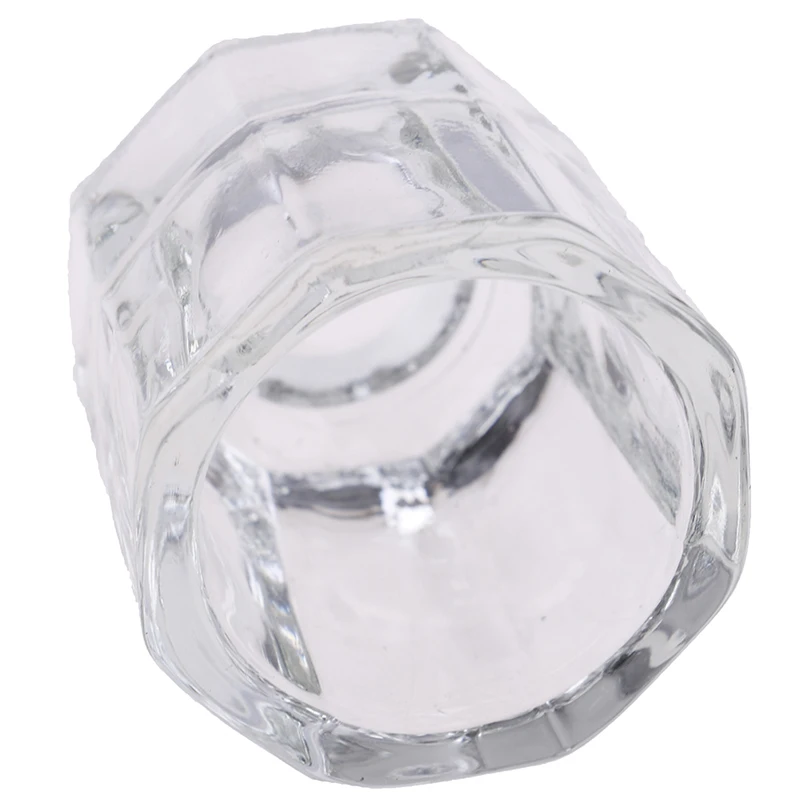 Акриловые Порошковые жидкие чашки акриловый кристалл для ногтей Стекло Dappen Блюдо чаша чашка с крышкой жидкая пудра маникюрные инструменты для дизайна ногтей