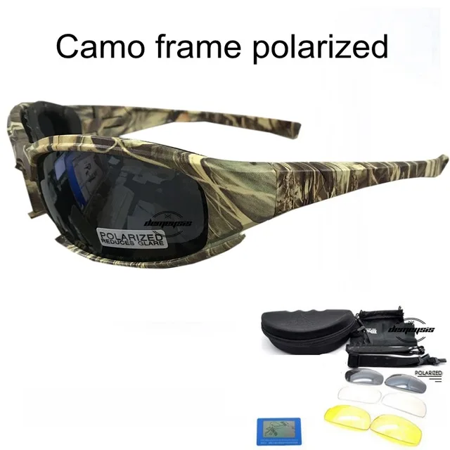 Поляризационные военные солнцезащитные очки, страйкбол, тактические очки для стрельбы, UV400, военные игры, уличные спортивные очки для пеших прогулок