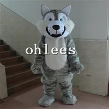 Ohlees в магазине серый маскарадный костюм волка костюм на Хэллоуин и Рождество реквизит для дня рождения костюмы для взрослых, мультяшное животное по индивидуальному заказу