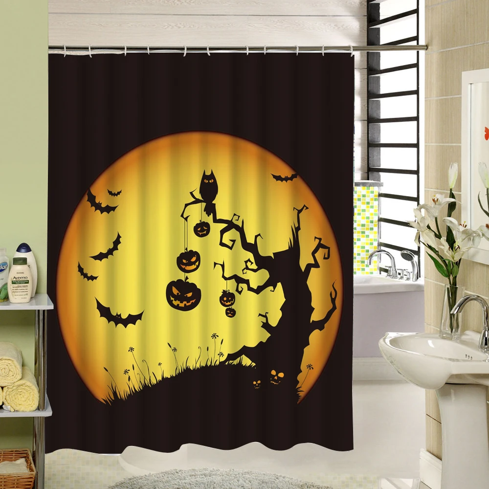 CHARMHOME Amazing Halloween Shower Curtains Fashion Beautiful Bathroom ...