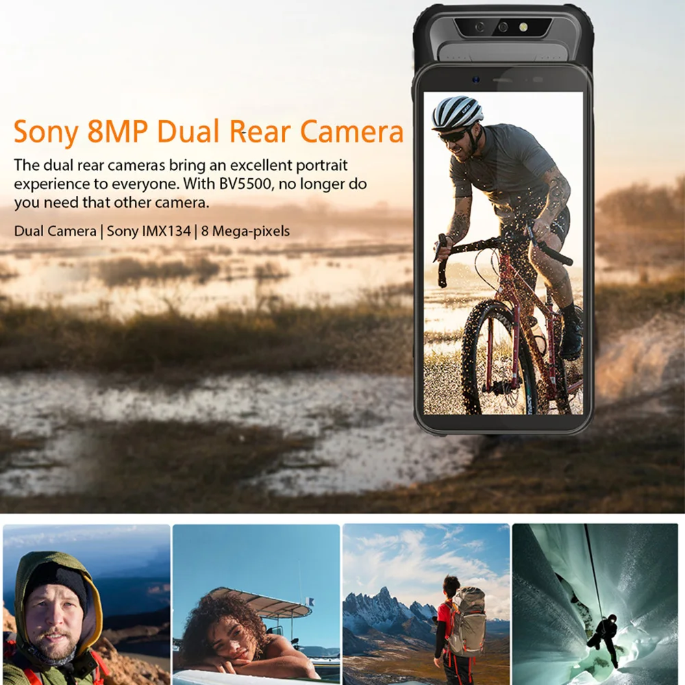 Смартфон Blackview BV5500 5 дюйма 18:9 Android 8 1 IP68 2 + 16 ГБ 4400 мАч|Смартфоны| |
