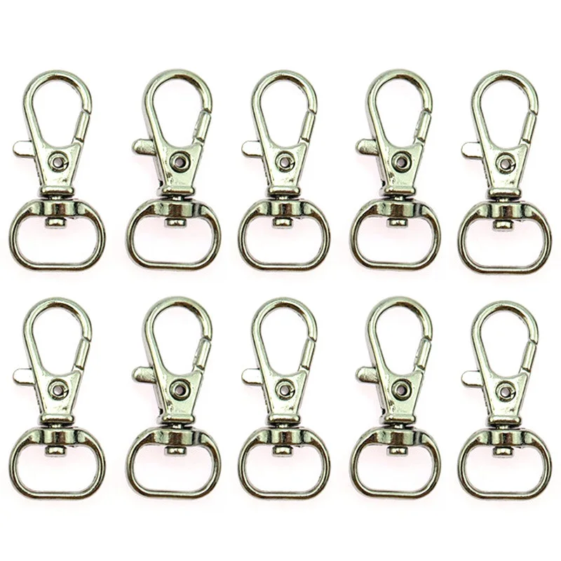 10pcs Swivel Trigger Clips Snap Hooks Keychain Bag Lobster Clasp DIY
