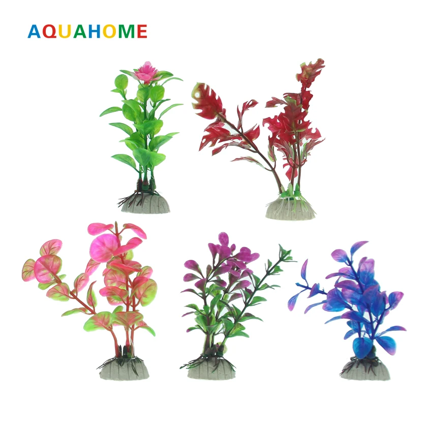 Aquarium Decorations Simulation Aquatic Green Plastic Artificial