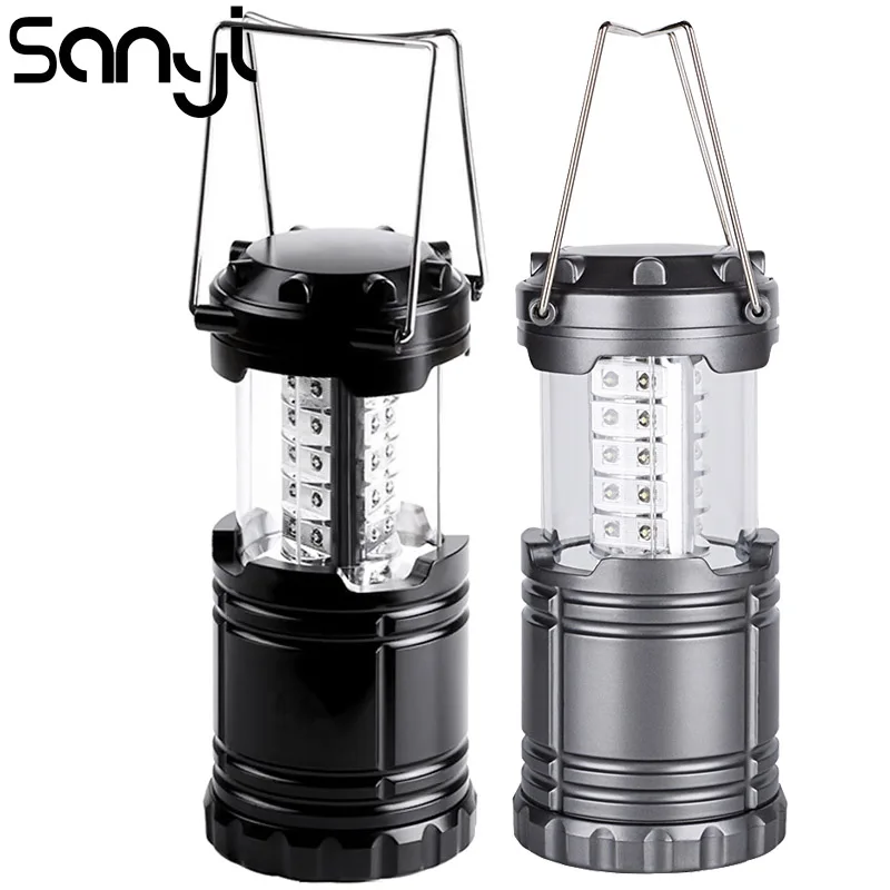

SANYI 30 LED Tent Lamp 2000 LM Outdoor Camping Light Power by 3*AA Battery Portable Lantern Working Lighting