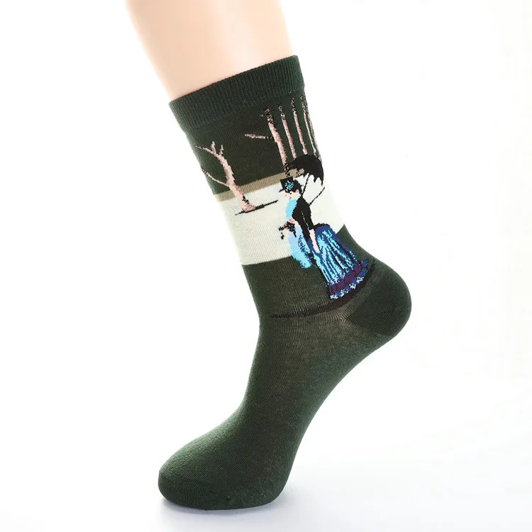 La MaxPa новые 3D Ретро хлопковые носки унисекс для женщин и мужчин забавные новые винтажные носки горячая k2071 - Цвет: 13