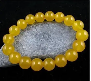 

Natural canary stone bracelet, natural crystal bracelet, jade bracelet, female money bracelet and a birthday present