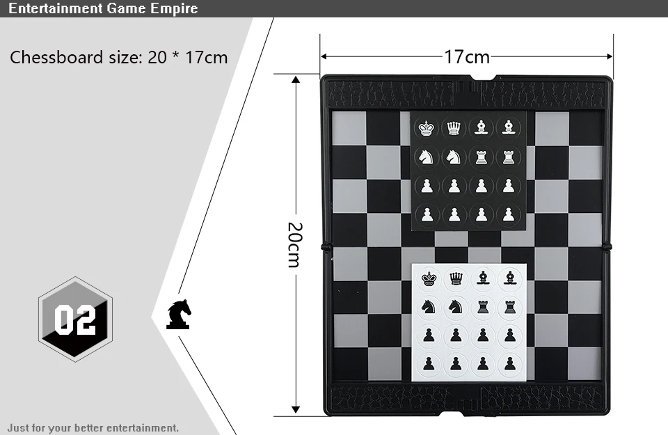 Yernea Магнитная Пластик шахматы складные кошелек Тип шахматы мини Портативный Настольная игра легко носить с собой развивающие подарок