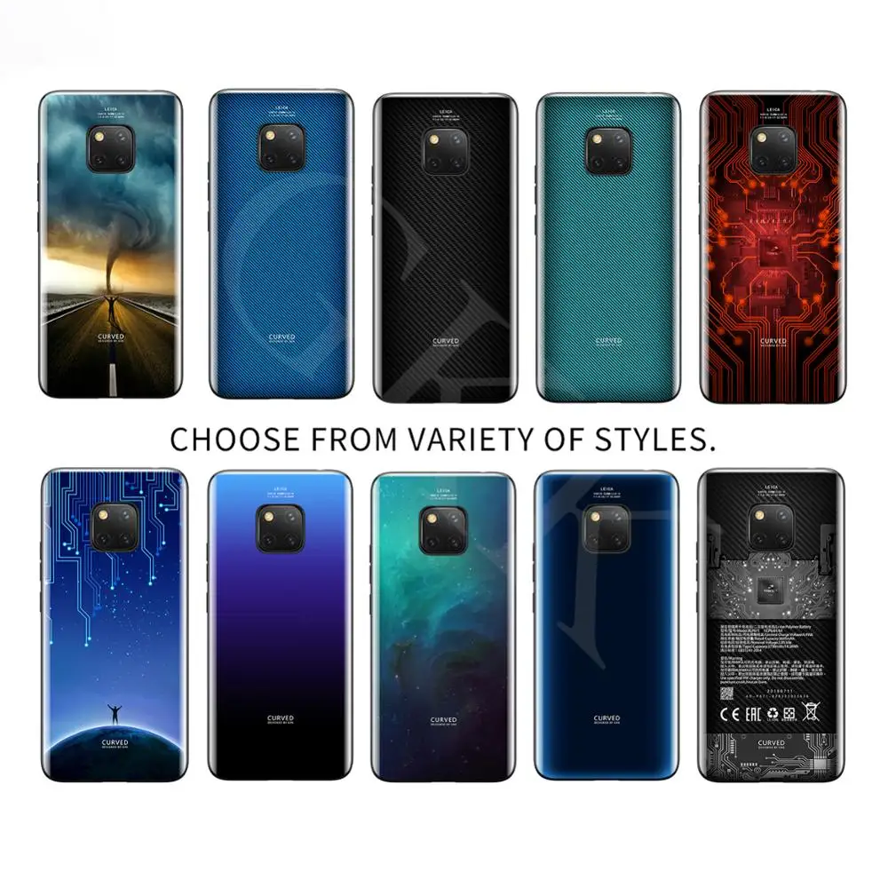 Роскошный чехол GKK для huawei mate 20 pro, мягкий чехол из закаленного стекла с бесплатной пленкой для телефона mate 20 pro Coque Funda