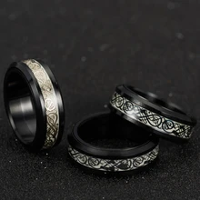 EDC Finger Spinner с изображением дракона вращающееся кольцо для снятия стресса gai