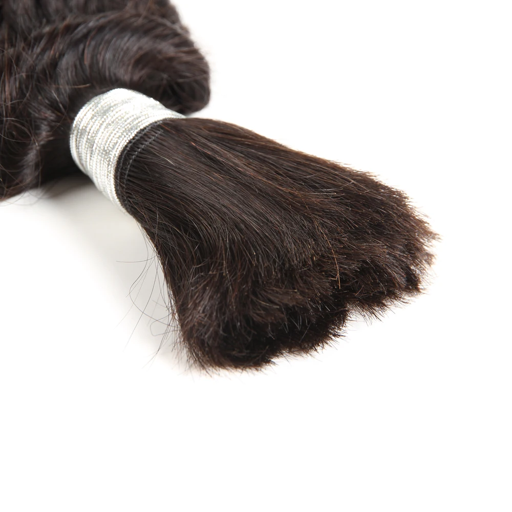 Rebecca Малайзии Реми глубокая волна массового человеческого волоса для плетения 1 пучки бесплатная доставка 10 до 30 дюймов натуральный Цвет
