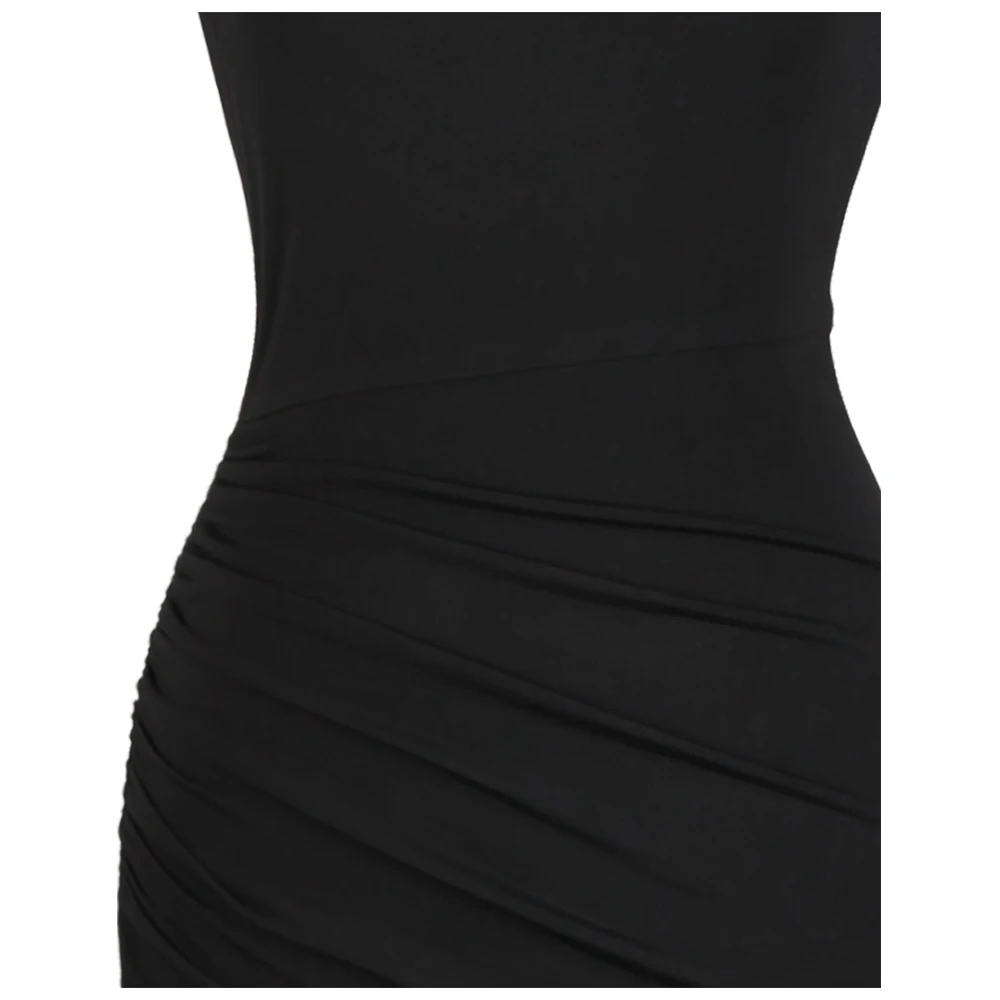 Angel-fashions Women's One Shoulder Pleated Evening Dress Long Little Black Dresses Slit Illusion Formal Party Gown 426 Angel-fashions Women's One Shoulder Pleated Evening Dress Long Little Black Dresses Slit Illusion Formal Party Gown 426