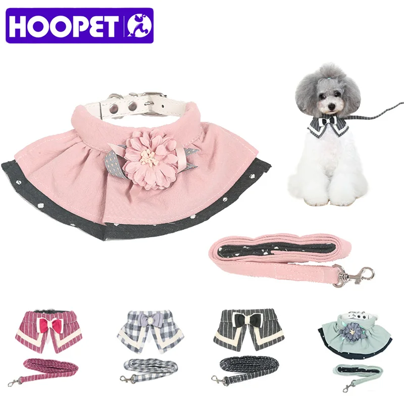 HOOPET Pet Cat Walking Harness and Leash Clothes Small Puppy Harness Vest beautiful Jacket 5 styles