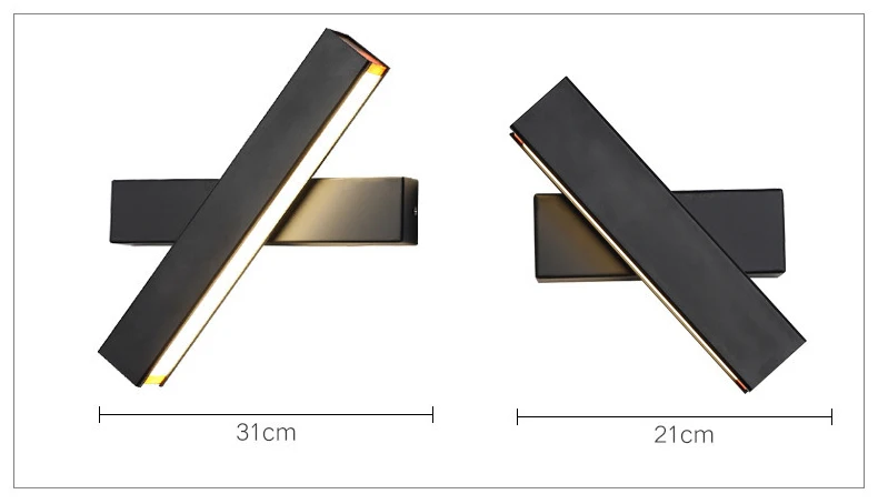 Online Feimefeiyou creativa lámpara de pared led simple moderna habitación pasillo pared dormitorio lámpara de noche ángulo ajustable