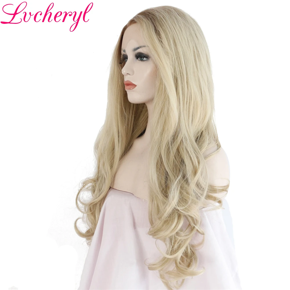 Lvcheryl Ombre волнистые волосы от коричневого до светлого цвета ручная работа
