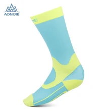 AONIJIE парные спортивных окончил сжатия теленок Носки для девочек открытый Бег Велоспорт ногу защитника спортивные носки