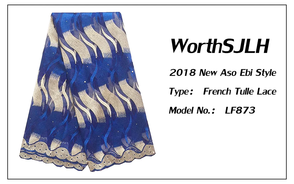 Royal Blue Lace Fabric