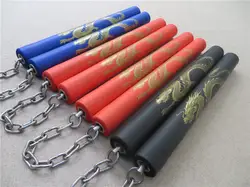 Пенопласт для тренировок по боевым искусствам Nunchucks Karate Nunchakus Dragon View Black Durable