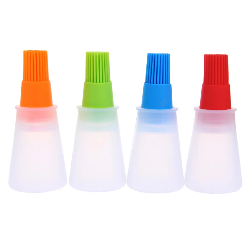 

Oil Brush Bottle Silicone Cooking Baking Basting BBQ Pancake Kitchen Tool Detachable