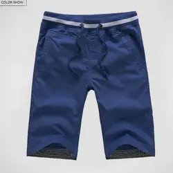 Мужские шорты кэжуал Slim Fit 2018 летние модные хлопковые дышащие мужские брендовые шорты