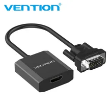 Vention VGA to HDMI Converter Cable Analog AV to Digital Converter Adapter with Audio 1080P for PC Laptop to HDTV Projector
