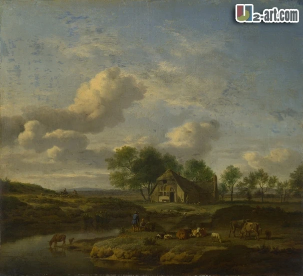 август фредерик кесслер картины. старый пейзаж. фредерик круземан зимний. голландские пейзажисты 17 века. фредерик маринус круземан зимний пейзаж.