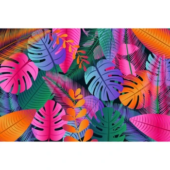 

Yeele Tropical Backdrop Green Palm Tree Leaves Plants Photography Background Customized Photographic Backdrops For Photo Studio
