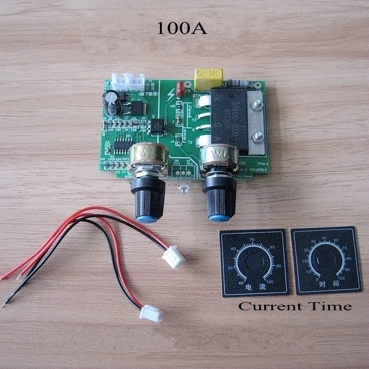 Точечные сварщики время точечной сварки и контроллер тока Панель управления синхронизации 100A SCR с питанием