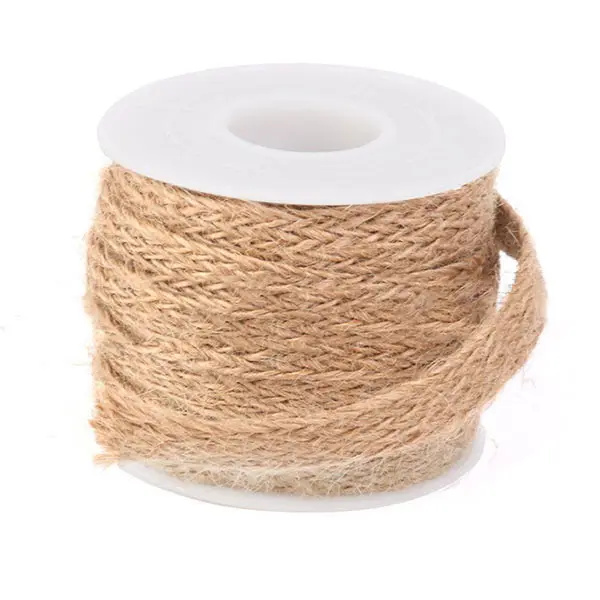 Новый 5 м DIY Ручная работа натуральный гессийский джутовый шпагат веревка