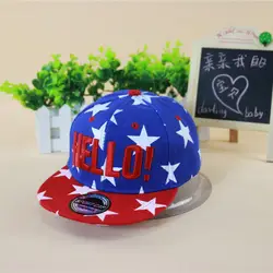 Новый продукт вышивка письмо хип-хоп Шапки весной и летом корейской звезды Покемон мизинец Цвет детей Шапки хип-хоп шляпа