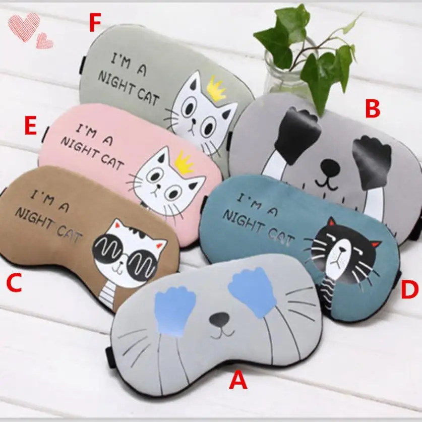 

1PC Eye Mask Soft Padded Sleep Travel Shade Cover Rest Relax Sleeping Blindfold Drop Shipping 18jul17